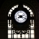 Clock tower inside Hoboken Terminal