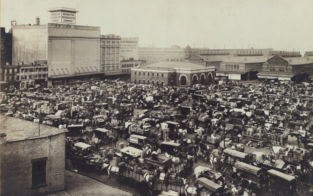 Gansevoort Market, early 1900s. Photo courtesy New York Public Library
