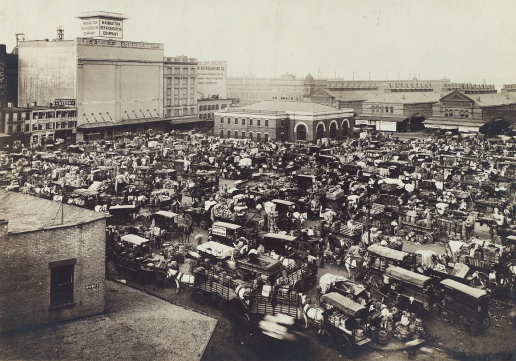 Farmers' Market at Gansevoort Street, circa 1910s. Courtesy NY Public Library